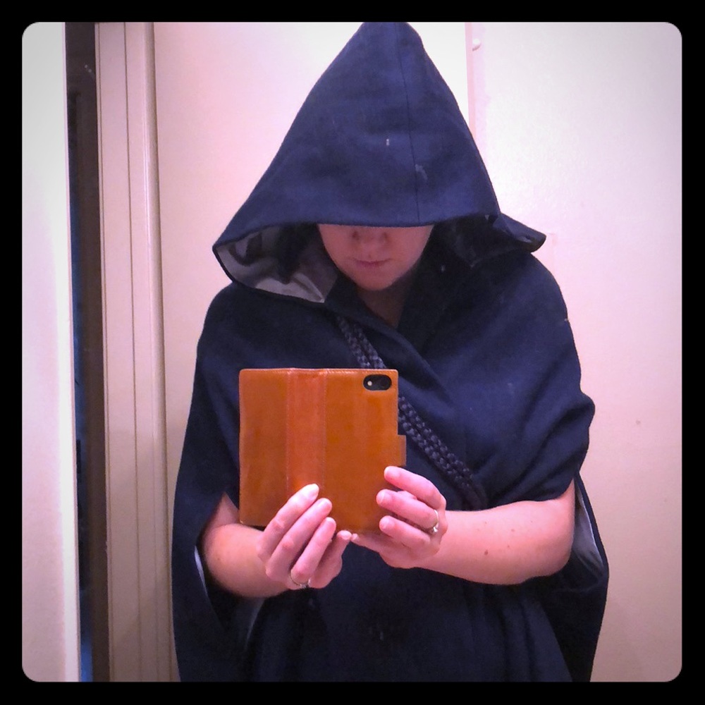 Blue cape cloak